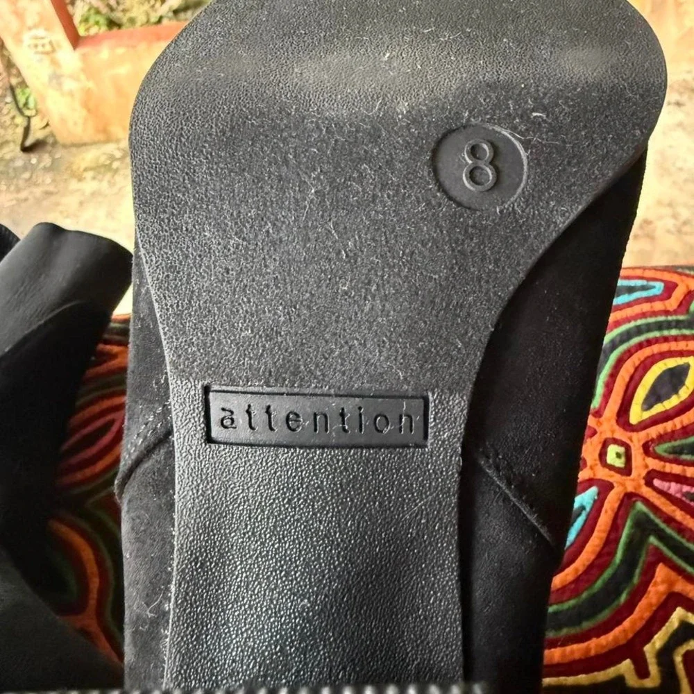 3 FOR $15 DEAL / Attention Chelsie black ankle boots size 8 womens - PVBUNDLE‎